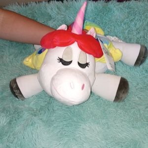 Disney's 25" Cuddleez the Rainbow Unicorn from Inside Out plus toy.